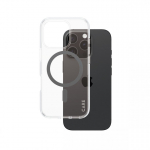 PanzerGlass CARE by &reg; Flagship Case Transparent Urban Combat w. Black MagSafe iPhone 16 Pro mobile phone case