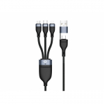 Conceptronic ETTA05B15 USB-kaabel USB 2.0 1,5 m USB C USB C/Micro-USB B/Lightning Must