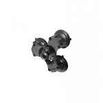 RAM RAM Mounts RAP-365-224-1U paigalduskomplekt Must Alumiinium, Komposiit, Kumm