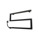 Electric Electric towel dryer Kosser Zeta 350x550 EL, with timer, black (cable on the left)