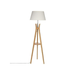 Atmosphera White floor lamp KALO, 156 cm