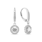 Brilio Brilio Silver Brilio Silver Beautiful silver earrings with clear zircons EA466W