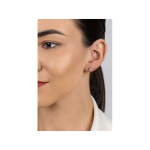 Brilio Brilio Silver Delicate silver earrings with clear zircons EA1092W