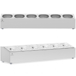 Royal Royal Catering vitriinkapp toidun&otilde;udele 6 x GN 1/6 11,4 l + kaasiga konteinerid