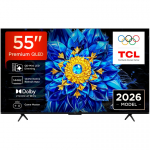TCL P8L 55P8L teleriba 139,7 cm (55") 4K Ultra HD nutitelevisioon Wi-Fi must 450 cd/m&sup2;