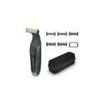 Rowenta habeme trimmer | TN6044E0 | Juhtmeta | Pikkuse seadistused 6 | M&auml;rg ja kuiv raseerimine | Must/ roheline