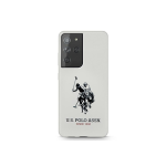 Case Case Us Polo Assn US Polo USHCS21LSLHRWH S21 Ultra G998 Colon/White Silicone Logo