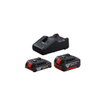 Bosch 2 battery 18V 2.0/4.0Ah i charger