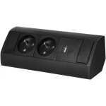 Orno Socket in furniture 2x2P+Z, 2xUSB (typ A+C 2.4A), black