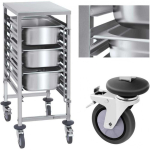 Royal Royal Catering Catering transport trolley for 7x GN1/1 containers, carrying capacity up to 50 kg