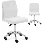 Physa Cosmetic chair with backrest on wheels up to 150 kg ILANZ white