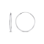 Brilio Brilio Silver Brilio Silver Timeless silver round earrings EA020