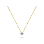 Brilio Brilio Silver Minimalist gold-plated necklace with zircon NCL73Y
