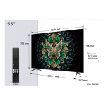 TCL C6K 55C6K teler 139,7 cm (55") 4K Ultra HD Nutiteleri funktsioon WiFi Metallik