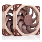 Noctua NF-A12X25 G2 PWM SX2-PP arvuti jahutuss&uuml;steem Arvuti korpus Ventilaator 12 cm Beež 2 tk