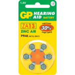 GP GP Batteries Hearing Aid ZA13 &Uuml;hekordne patarei 13 Tsink&otilde;hk