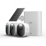 Arlo Ultra 3 Security Camera 3-cam kit + Solar Panel IP s&uuml;steemiga turvakaamera Hoonev&auml;line 3840 x 2160 pikslit Lagi/sein