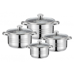 4 4 poti komplekt: 14/16/18/22 cm &ndash; 1,2/1,8/2,5/4,5 l, 47009, 44 x