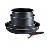 Tefal Ingenio So Light keitto- ja paistoastiasetti, 5-osaline, hall.