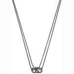 Armani Armani musta meheline kaelakee kristallidega EGS3172001