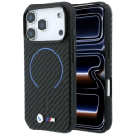 Dėklas Dėklas BMW M Carbon Prinditud Ring MagSafe Kest, m&otilde;eldud iPhone 17 Pro Max / 18 Pro Max - Must
