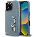 Dėklas Dėklas Karl Lagerfeld FW Jeans Signature Logo iPhone 16 Pro Case - Sinine