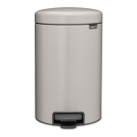 BRABANTIA pr&uuml;gikast pedaaliga NewIcon 12 l Soft Grey 252303 (8710755252303)