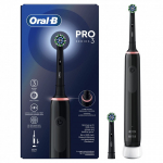 Oral-B Pro 3 Pro3 3000 T&auml;iskasvanud P&ouml;&ouml;rlev/v&otilde;nkuv hambahari Must