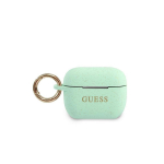 Guess Protective case GUACAPSILGLGN silicone Glitter for AirPods Pro turquoise