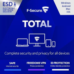 F-SECURE VPN &ndash; 5 seadet, 1 aasta &ndash; ESD ESD allalaadimine