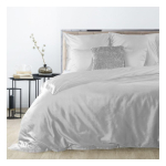 Eurofirany DIVA LINE DINA High-quality cotton satin monochrome bedding set, 160X200 cm, 2 pcs. 70 X 80 cm, color: light gray