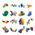 Classic Classic set of "People Blocks" magnetic blocks, 31 blocks / People Blocks 31pc Set Classic