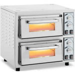 Electric Electric oven Royal Catering Profesjonalny piec do pizzy dwukomorowy na 2 pizze śr. 35 cm 4400 W