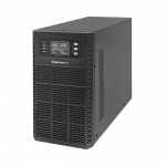 Qoltec 52282 katkematu toiteallika UPS | 3kVA | 3000W | V&otilde;imsustegur 1,0 | LCD | EPO | USB | Internetis