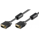 Goobay 50491 VGA-kaabel 10 m VGA (D-Sub) Must