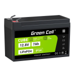 Green Green Cell LFPGC12V7AH UPS-aku Liitiumraudfosfaat (LiFePo4) 12,8 V 7 Ah