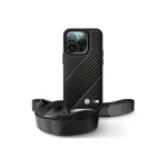 Case Case BMW BMHCP16X23PSCCK iPhone 16 Pro Max 6.9" black/black hardcase M Edition Carbon Stripe & Strap