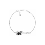 Brilio Brilio Silver Stylish silver bracelet electric guitar BRC213W