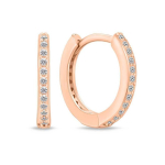 Brilio Brilio Silver Brilio Silver Glittering Bronze Hoop Earrings EA159R