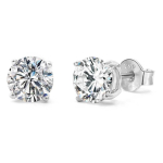 Beneto Beautiful stud earrings with shiny zircon AGUP