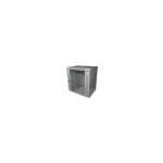 LEXI-Net LEXI-Net 19" wall cabinet 12U 600x600, load capacity 60 kg, glass doors, welded, gray color