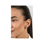 Brilio Brilio Silver Decent Silver Earrings with Zircons Flowers EA577WP