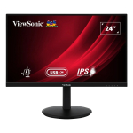 Viewsonic VG Series VG2409-MHDU-2 PC lamekuvar 60,5 cm (23.8") 1920 x 1080 pikslit Full HD LED Must