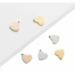 xTool heart shaped pendant &ndash; gold silver and rose gold &ndash; 30pcs