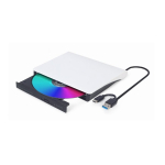Gembird DVD-USB-031-BW optiline kettaajam Sisemine DVD&plusmn;RW Must