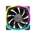 Montech RX120 PWM Arvuti korpus Ventilaator 12 cm Must 3 tk