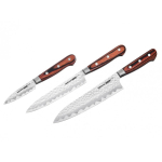 Samura Kaiju Bolster komplekt 3 k&ouml;&ouml;ginoast: koorimisnuga 78mm, utiliitinuga 150mm, kokanuga 210mm