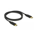 DeLOCK 83323 USB-kaabel USB 2.0 1 m USB C Must