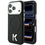 D&auml;klas D&auml;klas Karl Lagerfeld Grained Embossed Ring & Kameo Logo MagSafe ning iPhone 18 Pro / 17 Pro must.