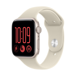 Apple Watch SE 3 (GPS) 44 mm t&auml;htevalge alumiiniumkorpus ja liivakarva spordirihm, M/L